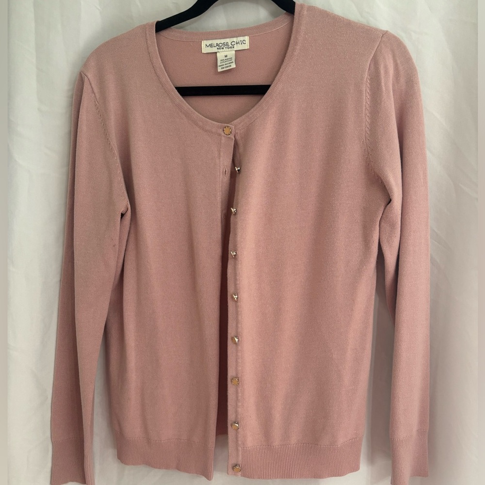 Cute Rosy Pink Cardigan